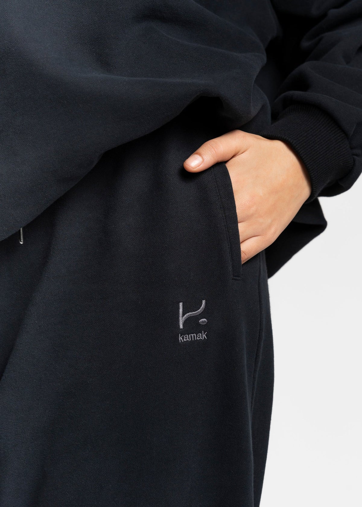 pantalon casual oversize noir kamak
