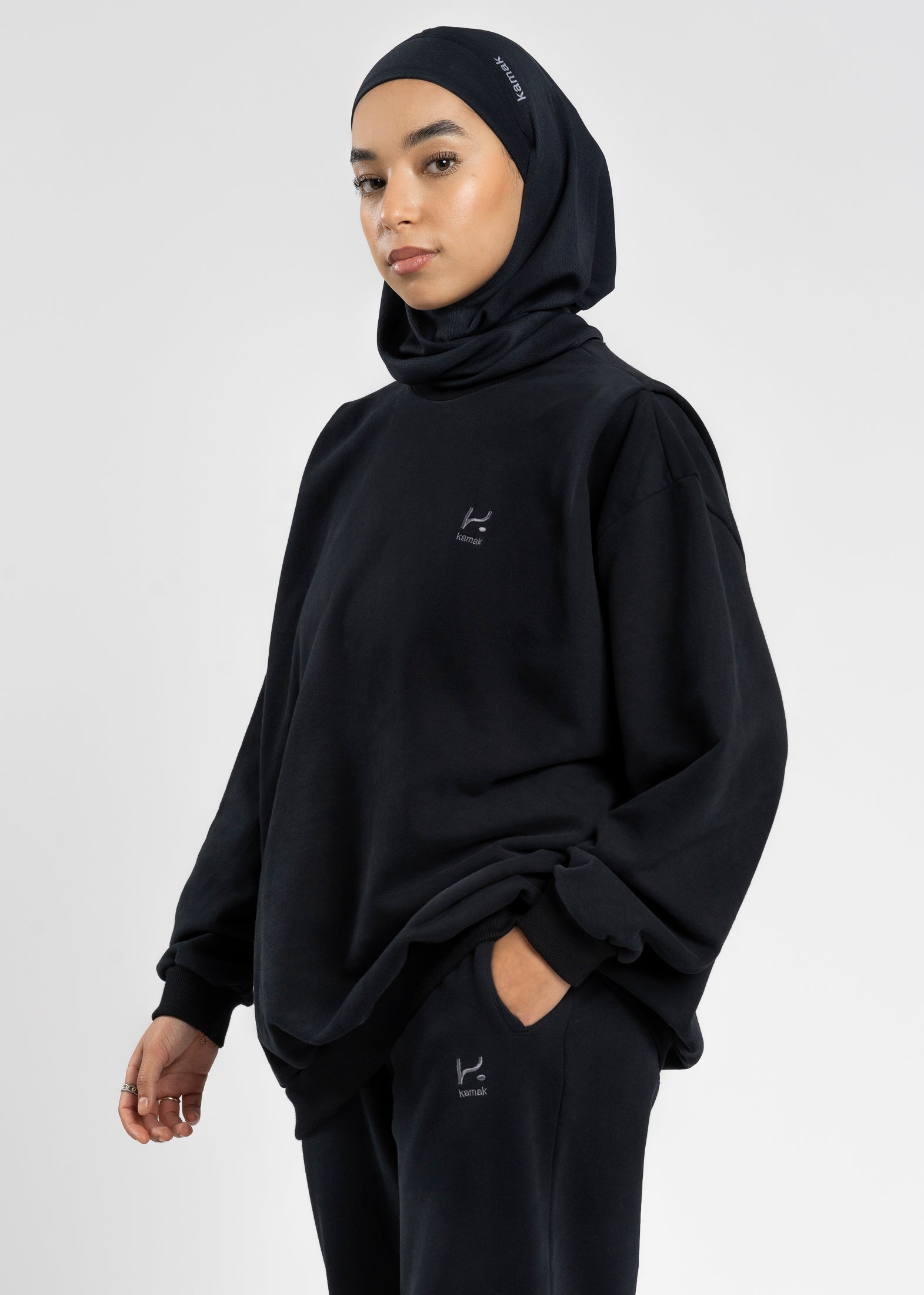 sweat oversize noir cloud kamak